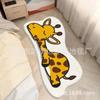 Fábrica de alfombras de cachemir con diseño de gato, venta al por mayor, para sala de estar, dormitorio, alfombra lavable a máquina, linda alfombra de dibujos animados para ventana salediza, manta para mesita de noche