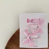Combinación de Pinza para el Cabello y Diadema con Lazo Rosa Dulce Pinza para el Cabello de Bebé Pinza Lateral Banda de Goma