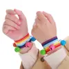 Pulseras Elásticas de Campana con Letras de Colores, Equipo de Animación para Reuniones Deportivas Estudiantiles, Equipo Infantil para el Día del Niño, el Día Nacional y el Día de Año Nuevo