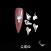 Venta al por mayor de fábrica torno de uñas especial transfronterizo forma de gota de agua pequeña fondo dorado Super Flash k9 fondo puntiagudo joyería para uñas con diamantes de imitación blancos