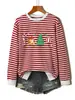 Amazon eBay site independente moda casual personalizada feminina bengala doce presente árvore de Natal bola de luz moletom listrado