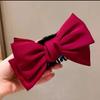 Diadema de princesa Escape, negra, de doble cara, con lazo grande, pinza para el cabello, accesorio elegante con pinza de tiburón para la cabeza, horquilla para mujer