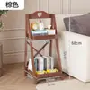 Estante de Flores de Plástico Multicapa Forma de Escalera Estante para Plantas de Sala Plegable Balcón Estante de Almacenamiento para Suculentas Estilo Americano Vintage