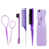 Conjunto de Ferramentas de Cabeleireiro Atacado Transfronteiriço, Pente para Linha do Cabelo, Pincel de Maquiagem, Frasco Borrifador Contínuo de Alta Pressão, Modelagem de Cabelo