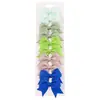 Nuevo Pack Combinado de 10 Pasadores para el Cabello Hechos a Mano con Lazo Sencillo de Amazon para Niños Accesorios para la Cabeza Moda Diaria
