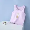Chaleco de Algodón Lycra para Niños de Verano Delgado Niños y Niñas Bebé Niños Transpirable Camiseta Base Sin Mangas para el Vientre Ropa Infantil