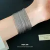 Pulsera de Patrón de Impresión Metálica Europea y Americana 2026 Tendencia de Moda de Venta Caliente Transfronteriza Pulsera Joyería de Lujo Ligero de Gama Alta para Mujeres