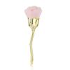 Brocha para Polvo Rosa Lana Suave Individual Mango Electroplateado Grande Brocha de Maquillaje Flor Brocha para Polvo de Uñas Brocha para Rubor Flor