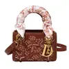 2026 Nova Bolsa Versátil de Seda de Nicho Bolsa de Mão Feminina Bolsa Resistente Bolsa Lady Dior Bolsa de Ombro Único Transversal Comércio Exterior