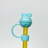 Série Explosiva de Natal Transfronteiriça Silicone Diversão Infantil Tampa com Canudo Tampa contra Poeira Tampa para Canudo de Copo Stanley