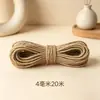 Cuerda de yute natural, cuerda hecha a mano, cuerda para atar, etiquetas DIY para embalaje, cuerda de yute para regalos de Navidad, especial transfronterizo