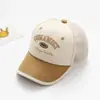 Gorra de malla para niños INS, nuevo estilo de verano, gorra de béisbol con visera y letra bordada, gorra casual versátil tipo pico para niños, estilo japonés y coreano