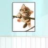Mona Lisa Royal Cross Stitch Sky Cat Novo Bonito Moderno Simples Sala de estar Quarto Decoração Bordado Feito à Mão