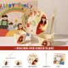 Juego de Platos Juego de Regalo Hogar Cuenco Cerámico Cuenco de Arroz de Dibujos Animados Plato Vajilla de Cerámica Juego de Platos Caja de Regalo