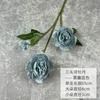 Rosa Ocidental Estilo Europeu Flor Artificial com Núcleo Artificial Buquê Falso Flor de Casamento Flor de Casa Flor de Seda Artificial 3 3 Peônia Estrangeira