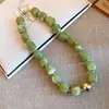Pulsera Elástica Redonda de Acrílico Transfronteriza Europea y Americana Set de Collares Pulsera de Estilo Bohemio para Vacaciones Joyería Versátil para Manos