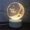 Fabricante Luz Nocturna 3D Creativa Lámpara de Mesa Pequeña Regalo de Navidad Regalo para Evento Base de Placa Acrílica Venta al por Mayor