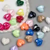 Dingyi Diamante Flash Coração Lua Fria Acrílico Galvanizado Cor Sólida Contas com Furo Contas Soltas Joia Corrente para Celular Material DIY