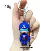 Llavero Colgante para Bolso de Superhéroe Transfronterizo Batman Capitán América Spider-Man Muñeco Tridimensional Venta al por Mayor