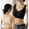 Ropa Interior Transfronteriza Sin Costuras para Mujer, Sujetador Corrector de Postura con Broche Frontal, Efecto Levanta y Junta, Antideslizante