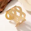Pulsera geométrica de moda transfronteriza europea y americana, nueva oferta popular, personalidad de nicho femenina, pulsera abierta creativa, diaria