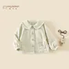 Abrigo de Otoño para Niña 2026 Nuevo Estilo Coreano Cárdigan Infantil con Estampado de Oso Ropa Súper Linda Blusa de Otoño para Bebés Niñas