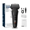 Fabricante Transfronteiriço Barbeador Elétrico para Homens Aparador de Barba Recarregável Portátil Rotativo Flutuante Lâmina Tripla