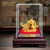 Adornos del Año del Dragón, Arena de Terciopelo del Dragón Zodiacal, Adornos de Dragón Chapados en Oro, Regalos, Artesanías, Fiesta Anual, Tienda 4S, Regalos para Compañías de Seguros