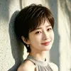 Peluca de pelo corto para mujer, adecuada para madres de mediana edad y mayores, cobertura completa de la cabeza, peluca de pelo liso natural de verano