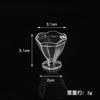 Simulación Mini Vaso de Plástico Transparente Copa de Vino Modelo Miniatura Copa de Sundae Accesorios para Comida y Juego Utilería de Juguete