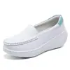 Zapatos Blancos de Enfermera con Amortiguación de Aire para Mujer, Suela Suave, Transpirables en Verano, Antideslizantes, No Cansan los Pies, Cómodos en Verano, Suela Gruesa, Zapatos Médicos en Stock