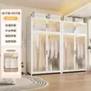Armario de acero de estilo moderno para ropa de bebé, estable y duradero, a prueba de polvo, colgable, armario modular con almacenamiento compartimentado