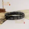 Atacado do Fabricante Pulseira de Terahertz Ímã Pulseira de Mão Pulseira de Pedra de Fígado Negro Colar de Pedra de Energia de Campo Magnético Pingente de Terahertz