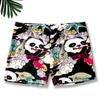 Bañador de hombre floral talla grande tipo bóxer con cordón incorporado varios shorts florales de dibujos animados estampados traje de baño para playa y aguas termales