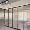 Mamparas de Cristal Personalizadas, Mamparas de Oficina, Vidrio Templado de Aleación de Aluminio, Mamparas de Cristal Panorámicas, Insonorizadas y Transparentes