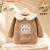Ropa de Bebé Gruesa de Terciopelo Teddy Impermeable, Anti-Manchas y Cálida para Otoño e Invierno para Niños y Niñas, Niños Pequeños e Bebés, Monos Suaves de Aspecto Elegante