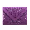 Lindo cartão de casamento com corte a laser, cartão de felicitações com envelope de renda estilo europeu, convite de casamento, cartão de felicitações de feriado, em estoque