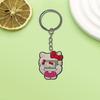 Llavero creativo de la serie Hello Kitty de AliExpress. Pequeño regalo. Llavero de coche de moda.