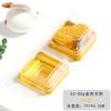 Caja de Embalaje para Pastelería con Yema de Huevo Bandeja Individual 80g Bolsa de Embalaje para Pastel de Luna Pastelería de Nieve Dumpling Verde Caja Redonda de Ampolla para Hornear