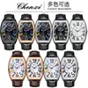 Reloj Digital Chenxi para Hombre Calendario Correa de Cuero Casual Venta al por Mayor Transmisión en Vivo Fabricante Transfronterizo Reloj de Cuarzo para Hombre