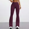 Calças de Yoga Flares Mais Vendidas em Estoque com Sensação de Pele, Cintura Alta, Levanta Bumbum, Elásticas, Secagem Rápida, Calças de Ginástica Justas, Calças Longas Esportivas de Perna Reta
