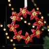 Pendente de Floco de Neve de Natal para PC Transfronteiriço Pingente de Decoração de Natal DIY Pingente de Árvore de Natal Guirlanda de Borboletas Pingente de Alce