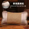 Almohada de Verano, Almohada con Alfombrilla Refrigerante, Almohada Refrigerante para Adultos, Almohada de Verano de Seda Helada Fresca, Almohada de Bambú Mahjong de Hojas de Té para Estudiantes, Para Una Persona