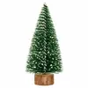 Árbol de Navidad Pequeño de Navidad Nórdico Fibra de Yute Árbol Mini Monocromático de Escritorio Árbol de Navidad Decoración de Regalo Navideño Adorno