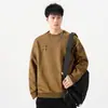 Ropa para Hombre Fengshe / Sudadera Rayada con Cuello Doble de Retazos Estructurados Estilo Americano Peso Pesado 480g Moderna Holgada de Manga Larga para Hombre