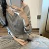 Fábrica de Origen Conjunto de Ropa de Casa Desgastable para Niña con Cuello Redondo, Manga Larga, Pantalón Largo acanalado de Seda Helada para Primavera, Otoño e Invierno, Cárdigan con Lazo