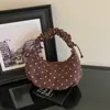 Bolso Coreano de Nicho con Lunares para Mujer 2026 Nueva Moda Gran Capacidad Bolso de Viaje Casual Hombro Cruzado Bolso Dumpling