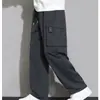 Otoño e Invierno Forrados de Felpa Cálidos Overoles Rectos Pantalones de Carga para Hombre Primavera y Otoño Marca de Moda Pantalones Deportivos Sueltos Pantalones Casuales