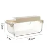 Cajón de Almacenamiento Debajo del Estante, Organizador Deslizante Transparente de PET para Baño y Escritorio