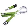 Lanyard de certificado de poliéster al por mayor de fábrica, lanyard de teléfono móvil dos en uno, lanyard para llaves u cuenco, logo impreso DIY